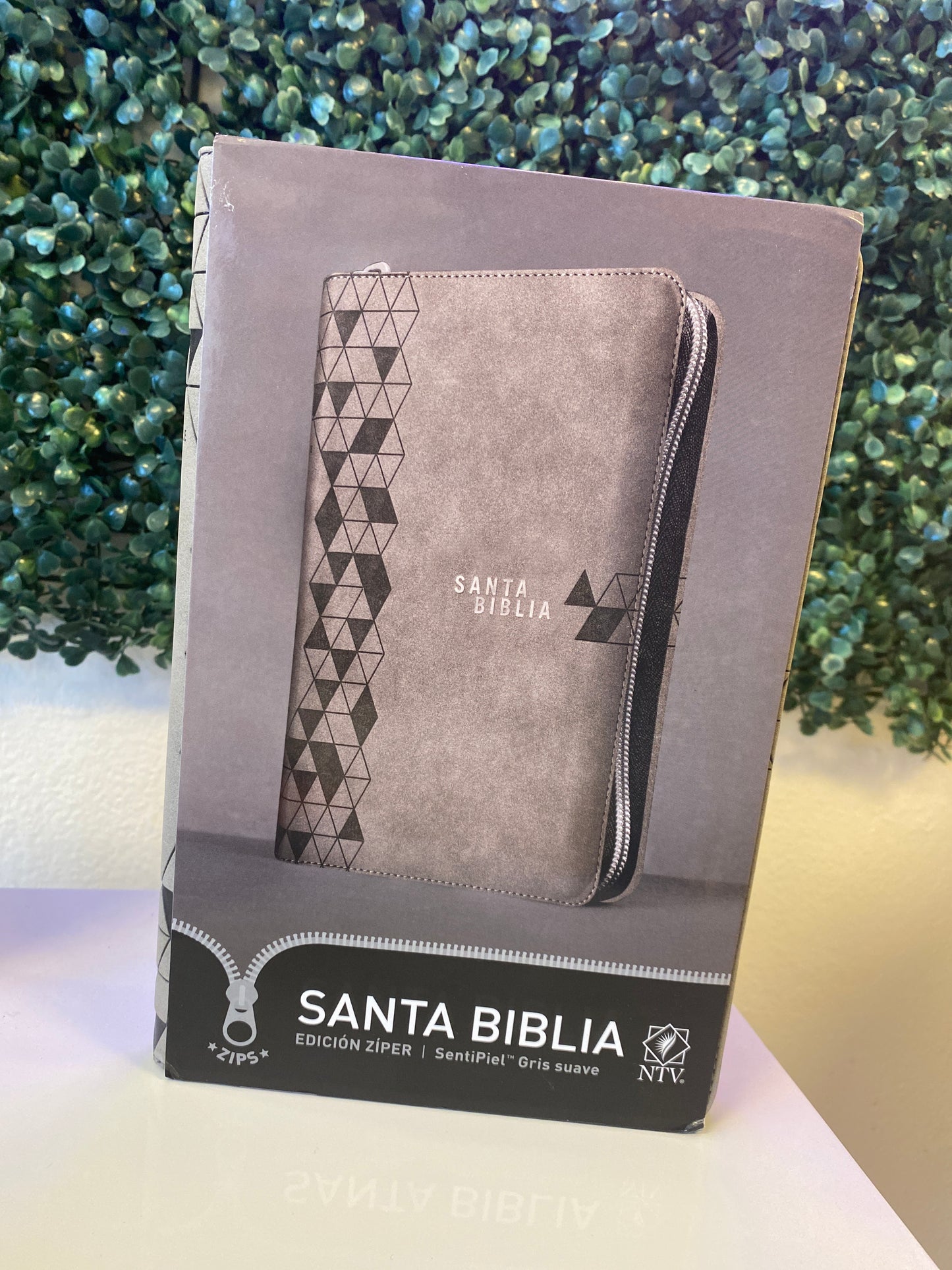 Santa Biblia NTV Edición Zíper (Gris)