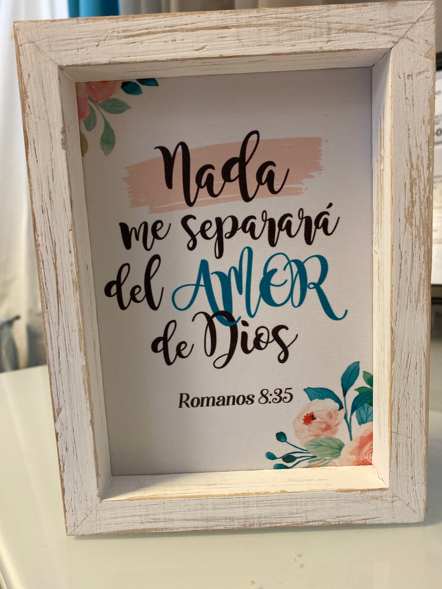 Cuadro Pequeño Nada me separara del amor de Dios