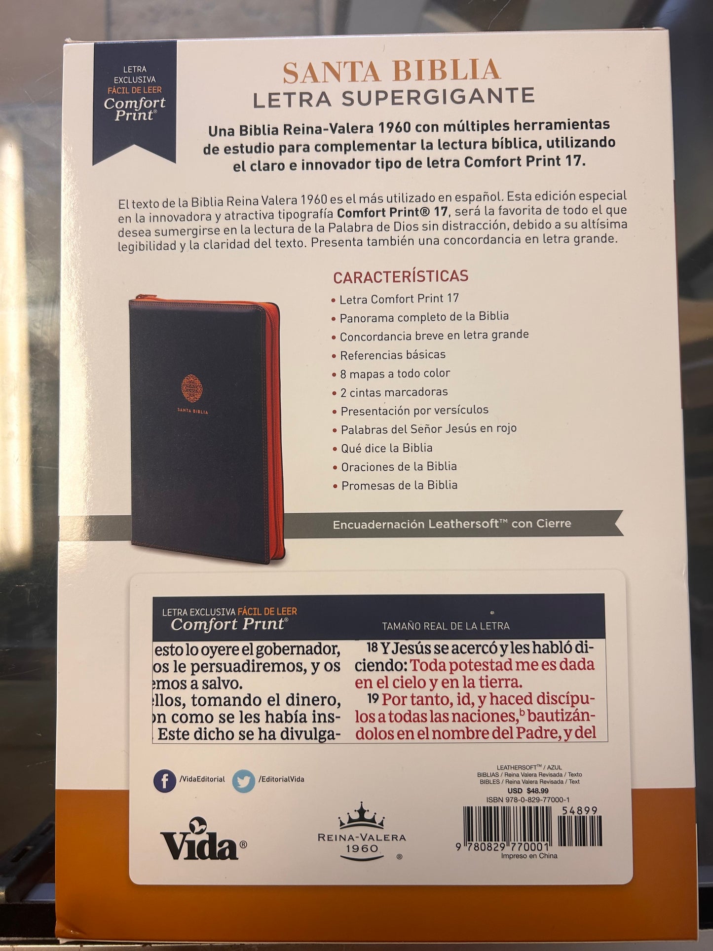 Santa Biblia Letra Súper Gigante
