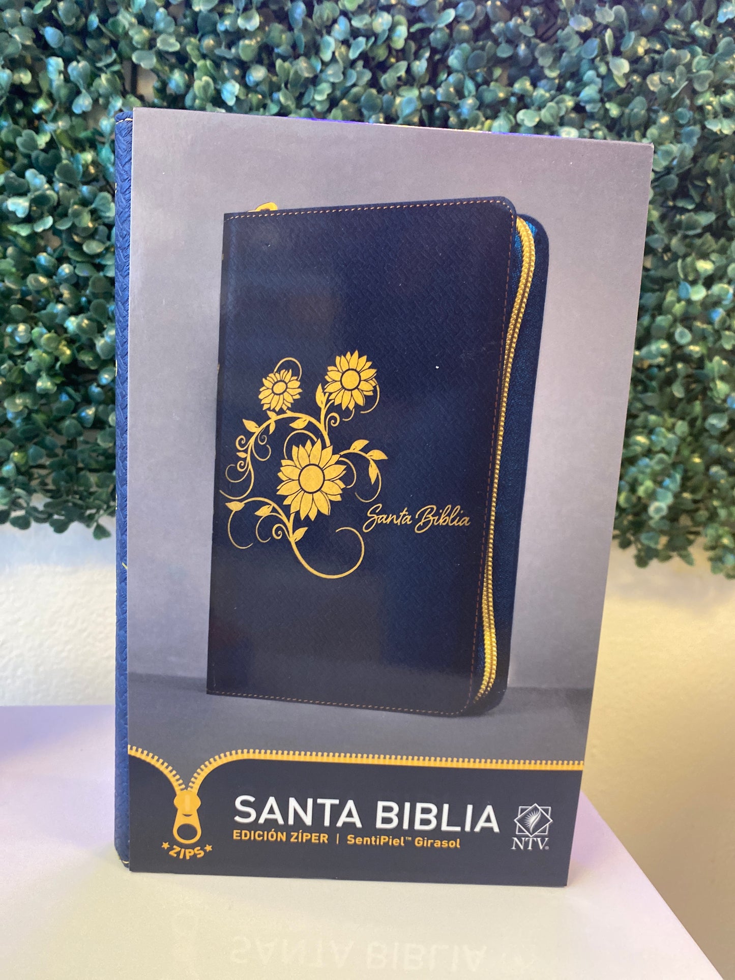 Santa Biblia NTV Edición Zíper (Girasol)