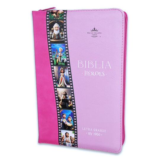 Biblia Héroes Cover Rosa