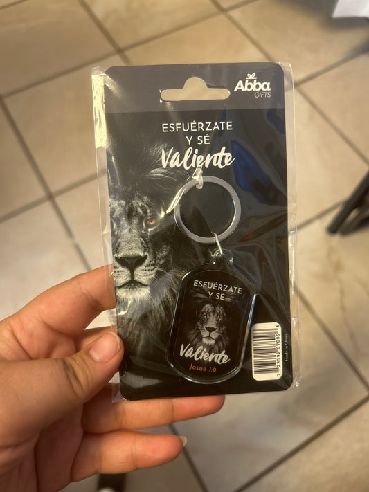 Llavero Esfuérzate y sé Valiente