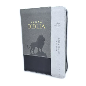 Biblia con silueta de León
