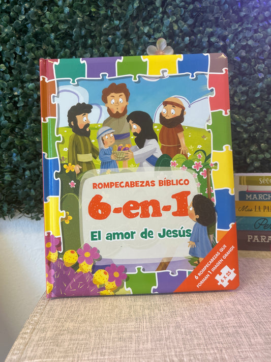 Rompecabezas Bíblico 6-en-1 El amor de Jesús
