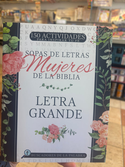 Sopas de Letras Mujeres de la Biblia LETRA GRANDE